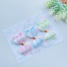 Load image into Gallery viewer, Set of 3 Bows - Gingham