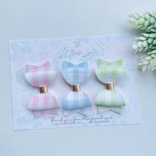Load image into Gallery viewer, Set of 3 Bows - Gingham