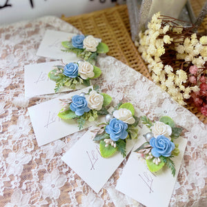 Ice Floral Clips