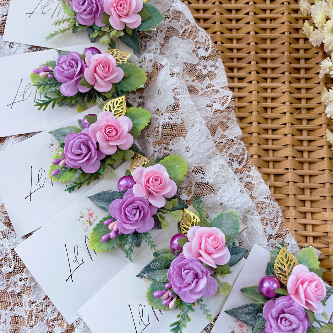 Tangled Floral Clips
